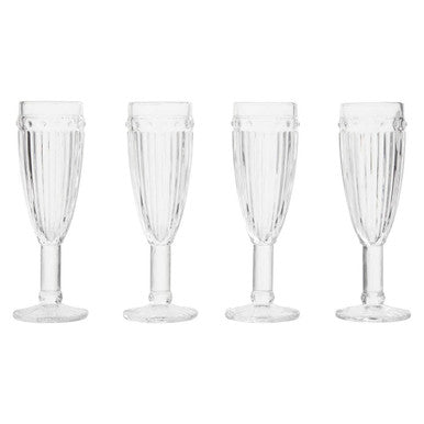 Auclair Set Of Four Champagne Glasses