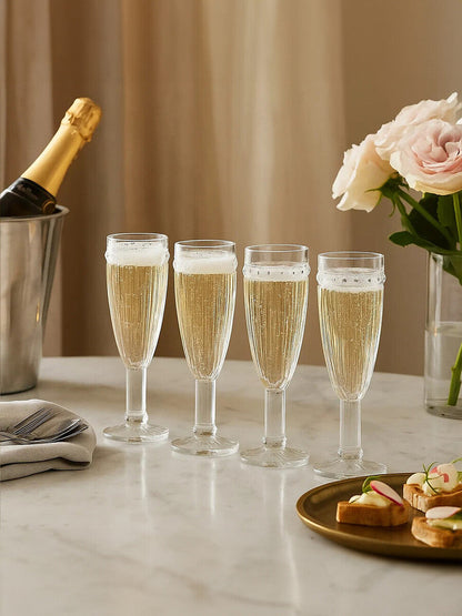 Auclair Set Of Four Champagne Glasses