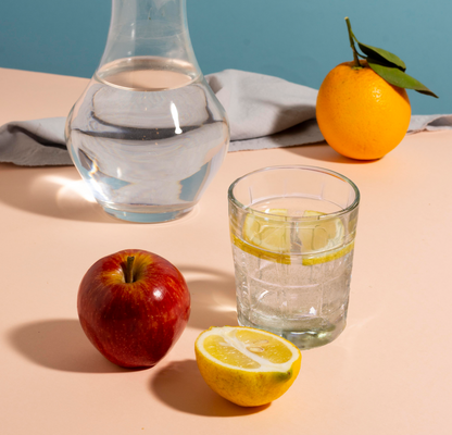 Auclair Set Of Four Check Glass Tumblers