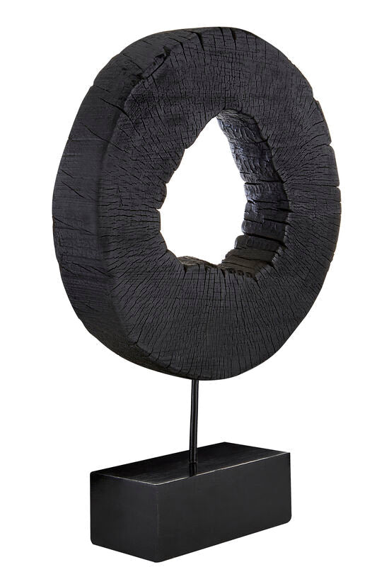 Fidel Large Rustic Mango Wood Sculpture On Stand