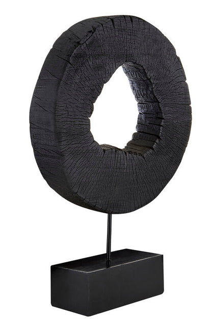 Fidel Large Rustic Mango Wood Sculpture On Stand