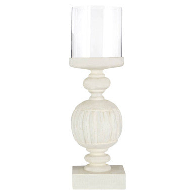 Bati Mango Wood Carved Candle Holder