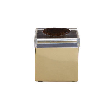 Bowerbird Black Agate Small Trinket Box