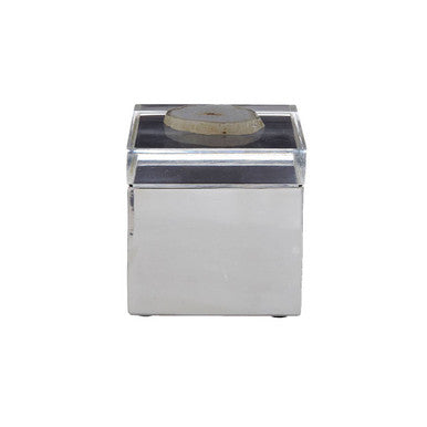 Bowerbird White Agate Small Trinket Box