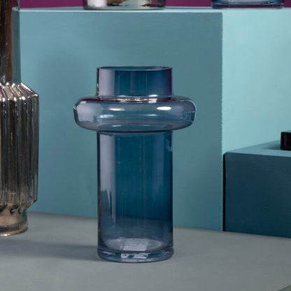 Cabrina Small Blue Glass Vase
