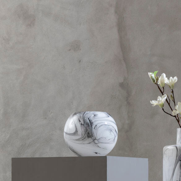 Cabell Marble Design Glass Vase