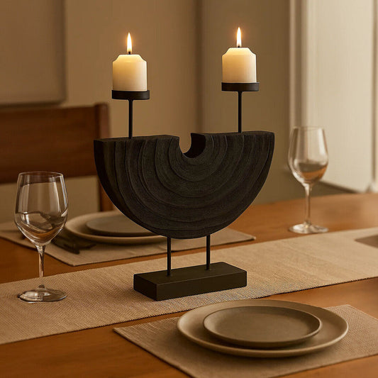 Lacuna Two Candle Holder