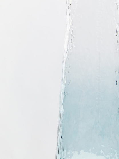 Brock Large Blue Ombre Glass Vase
