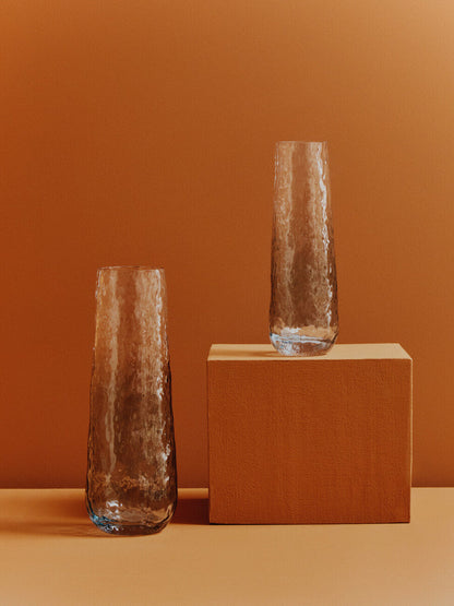 Brock Large Blue Ombre Glass Vase