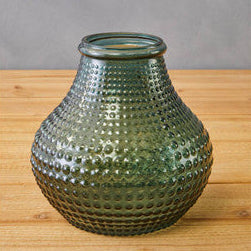 Bolla Large Green Glass Vase