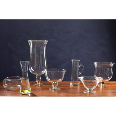 Ambra Clear Glass Fluted Bowl
