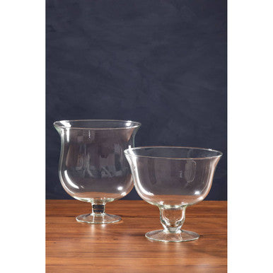 Ambra Clear Glass Fluted Bowl