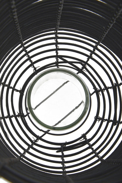 Lentigo Large Black Rattan Lantern