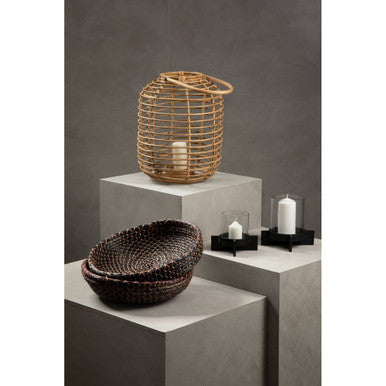 Mataram Natural Rattan Round Lantern