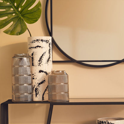 Sorrell Large Black And White Ceramic Vase