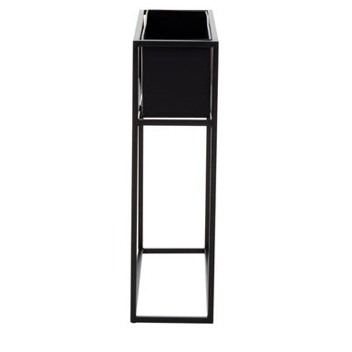 Asher Floor Standing Black Plant Box