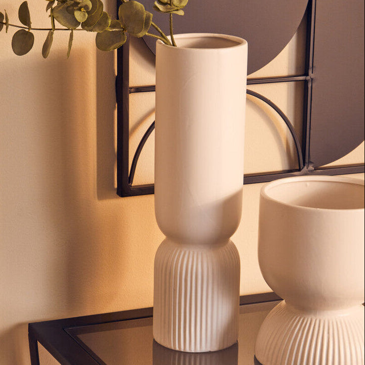 Fia White Vase