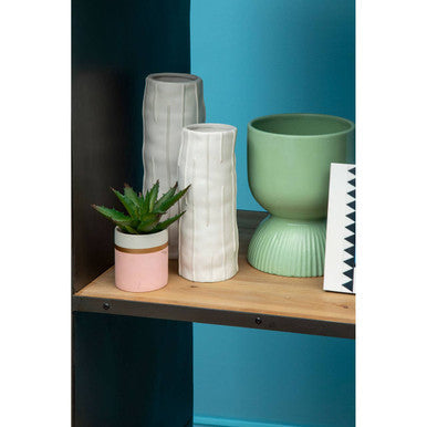 Fara White Small Vase