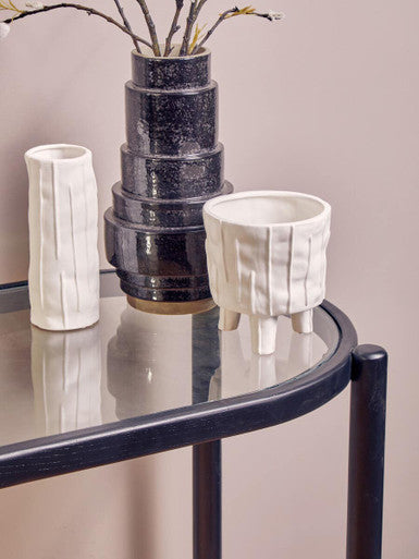 Fara White Large Planter