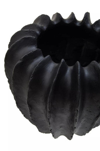 Broc Black Textured Vase