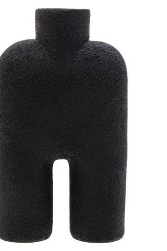 Broc Large Black Sculptured Vase