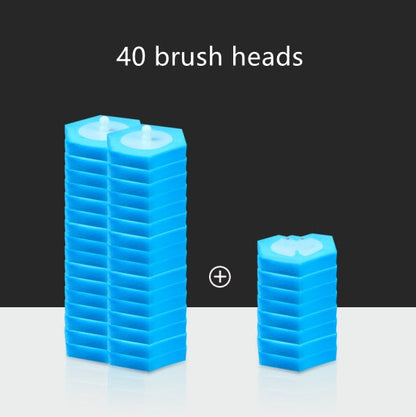Premium Disposable Toilet Brush Set | Hygienic Deep-Clean System with Replaceable Heads