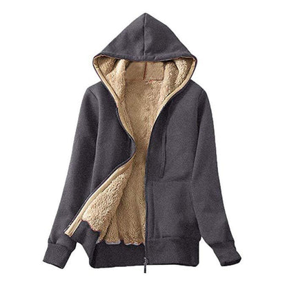 Long-sleeved sweater plush coat