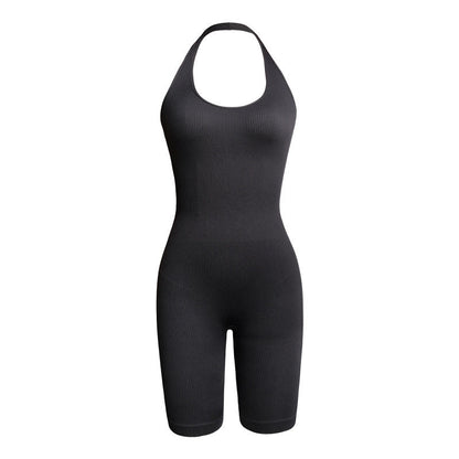 Halter Backless Slim Fit Slimming Sense Of Design Jumpsuit