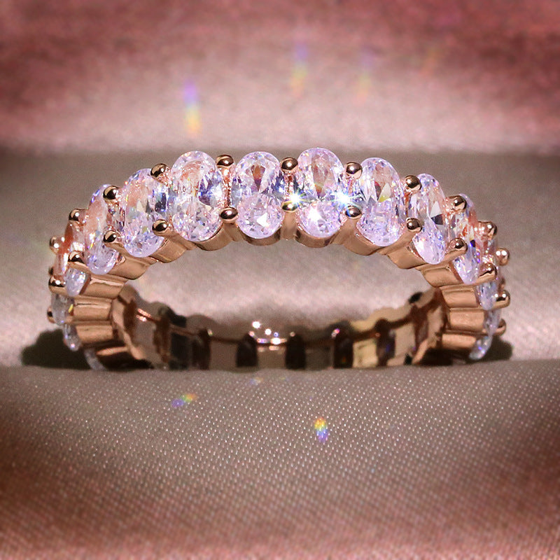 Zircon Oval Ring