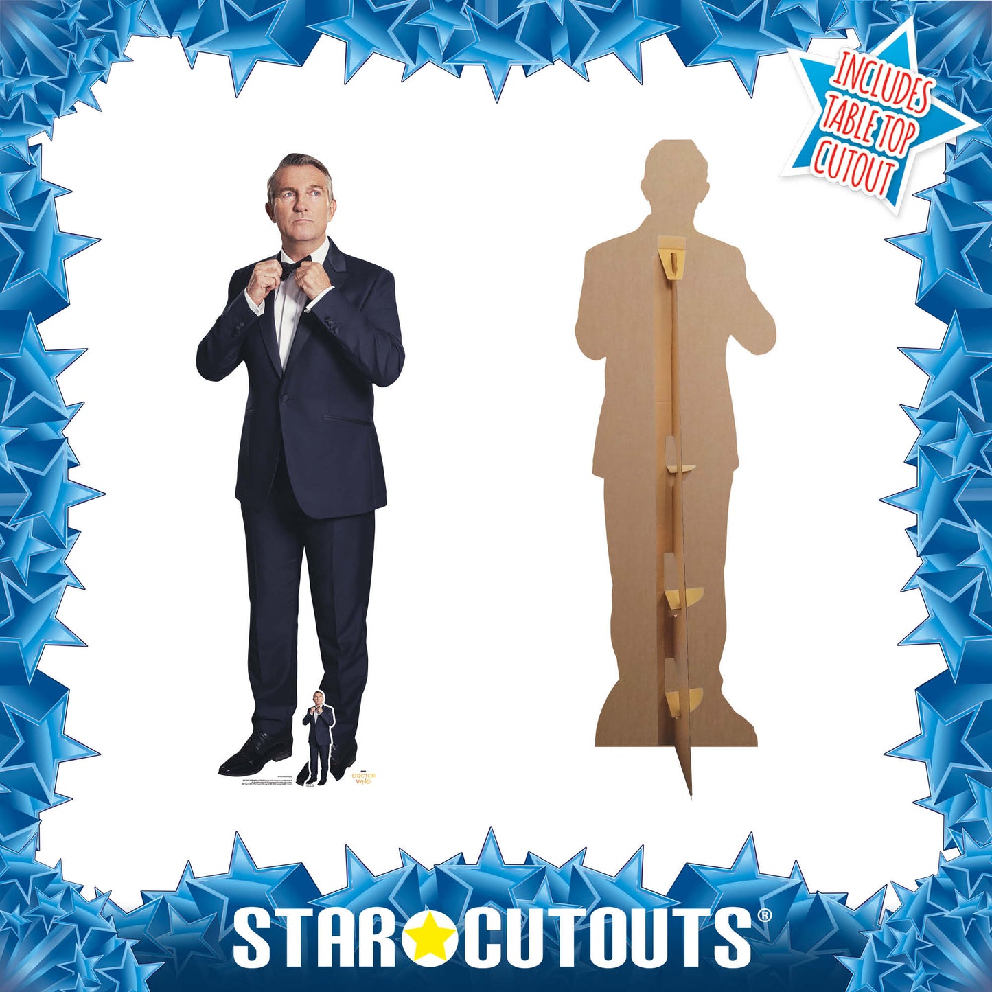 SC1519 Bradley Walsh Graham Spyfall Suit Doctor Who Cardboard Cut Out Height 177cm