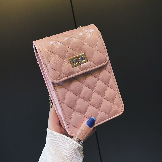 Fashion diamond shoulder bag