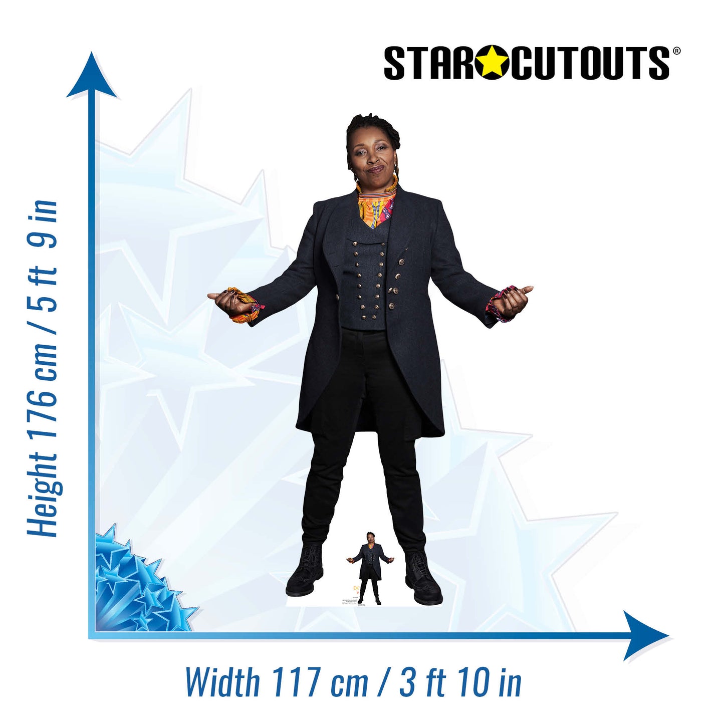 SC1523 The Fugitive Doctor Who Jo Martin Cardboard Cut Out Height 176cm