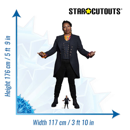 SC1523 The Fugitive Doctor Who Jo Martin Cardboard Cut Out Height 176cm
