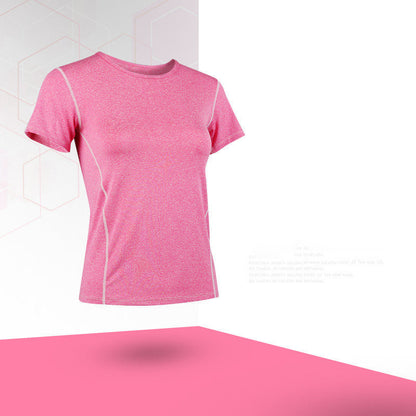 Summer Yoga Sweat Absorption Quick Drying Short Sleeve T-shirt