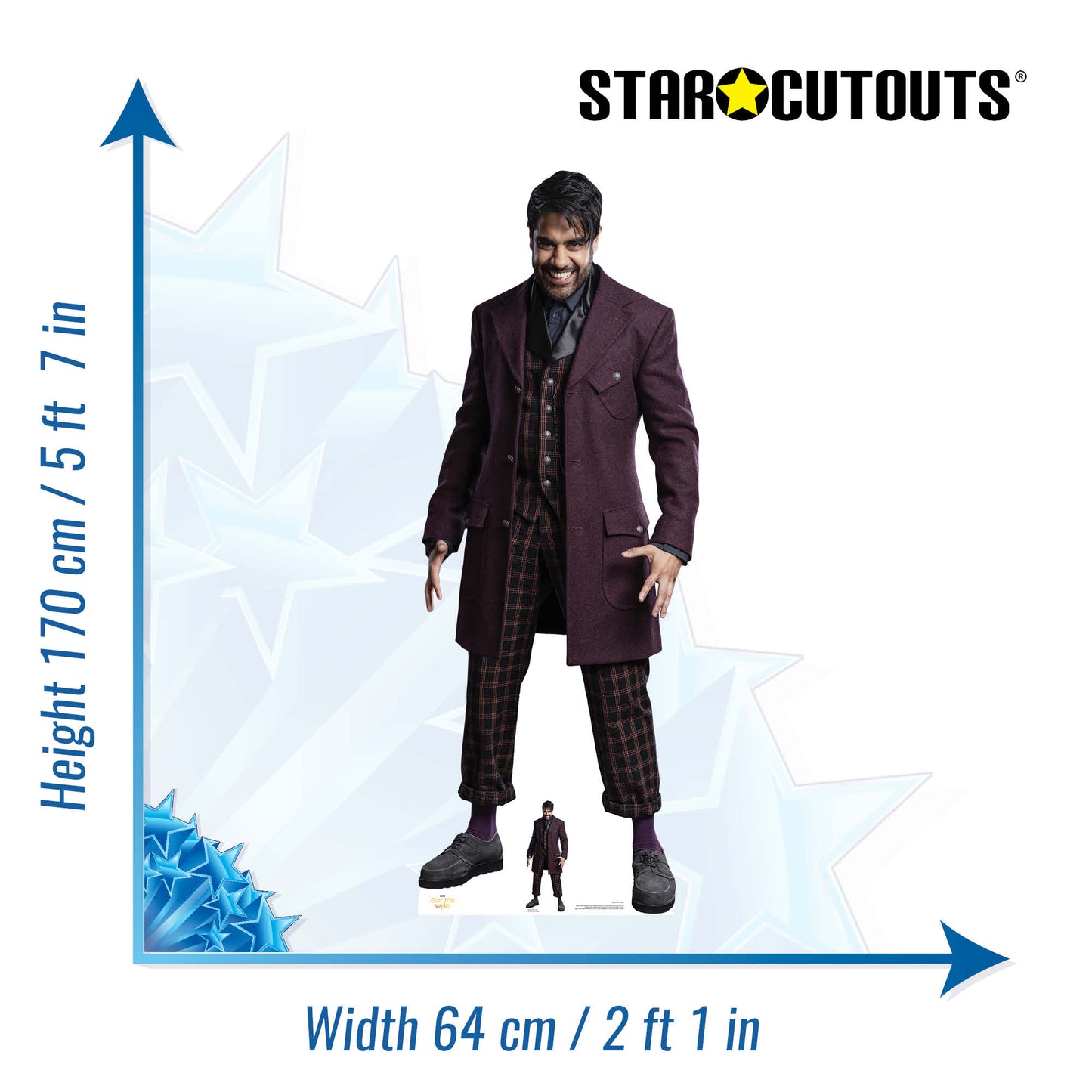 SC1537 The Master Sacha Dhawan Cardboard Cut Out Height 170cm