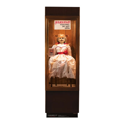 SC1540 Annabelle Possessed Doll Glass Case Cardboard Cut Out Height 177cm