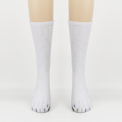 3D Animal Foot Print Socks Printed Socks