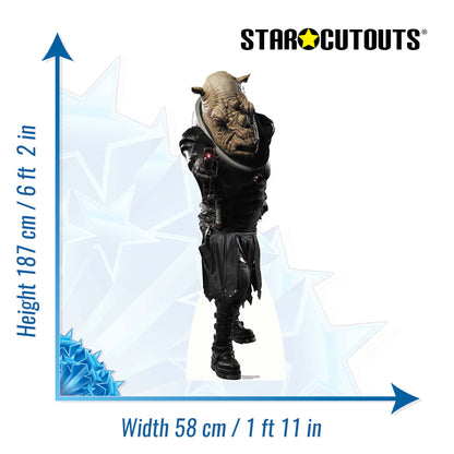 SC158 Judoon Cardboard Cut Out Height 187cm