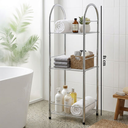 Dara 3 Tier Chrome Storage Stand
