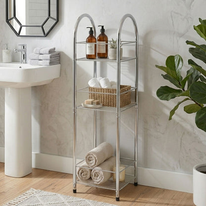Dara 3 Tier Chrome Storage Stand