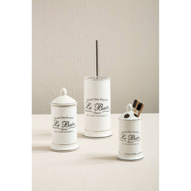 White Ceramic Toothbrush Holder | Le Bain