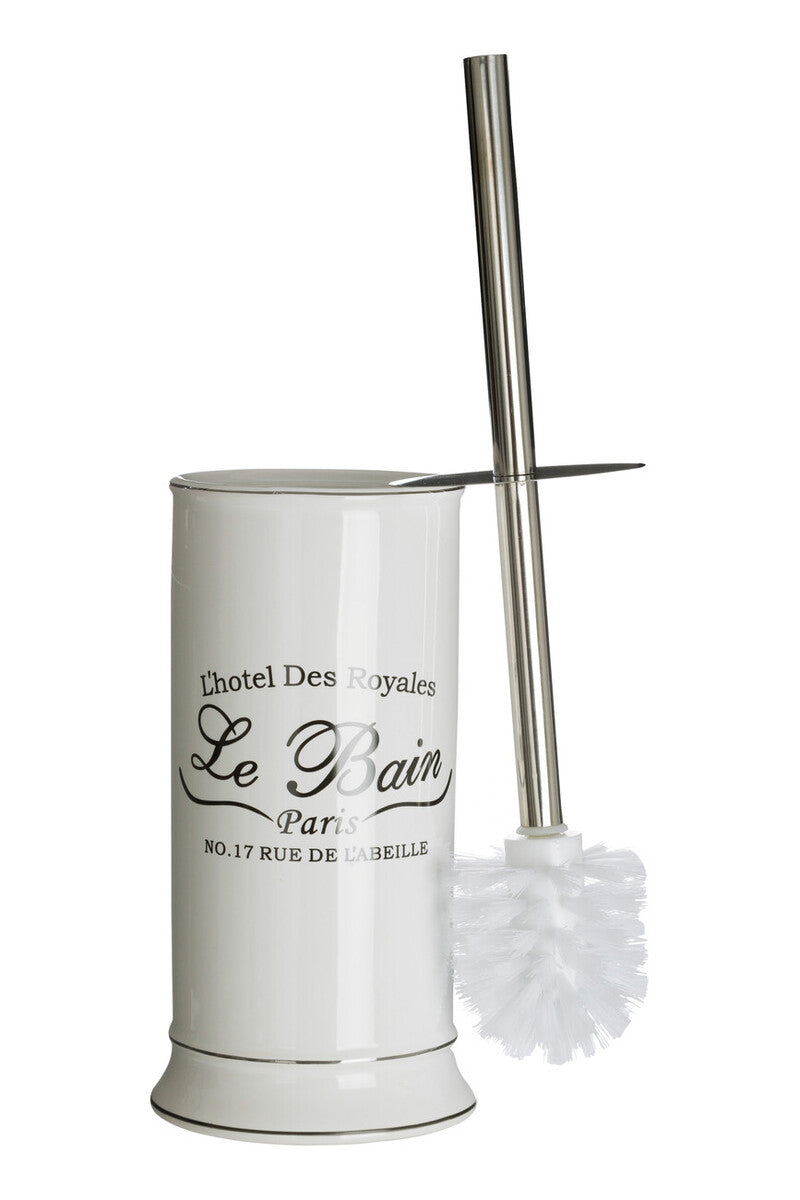 White Toilet Brush with Holder | Le Bain