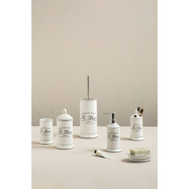 White Toilet Brush with Holder | Le Bain