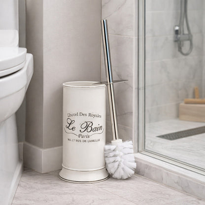 White Toilet Brush with Holder | Le Bain