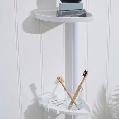Linnea Telescopic Storage 4 Tier Corner Shelf