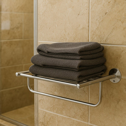 Dara Wall Mountable Chrome Towel Shelf