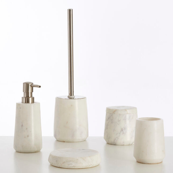 Abaska Off White Marble Tumbler