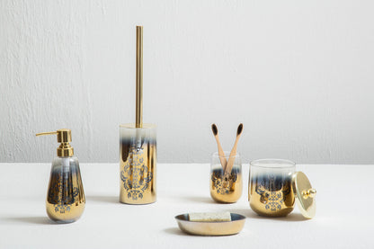 Elissa Oval Gold Soap Dish