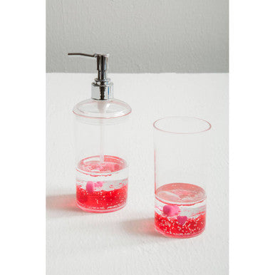 Floating Acrylic Hearts Lotion Dispenser