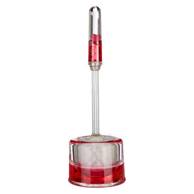 Floating Acrylic Hearts Toilet Brush Holder